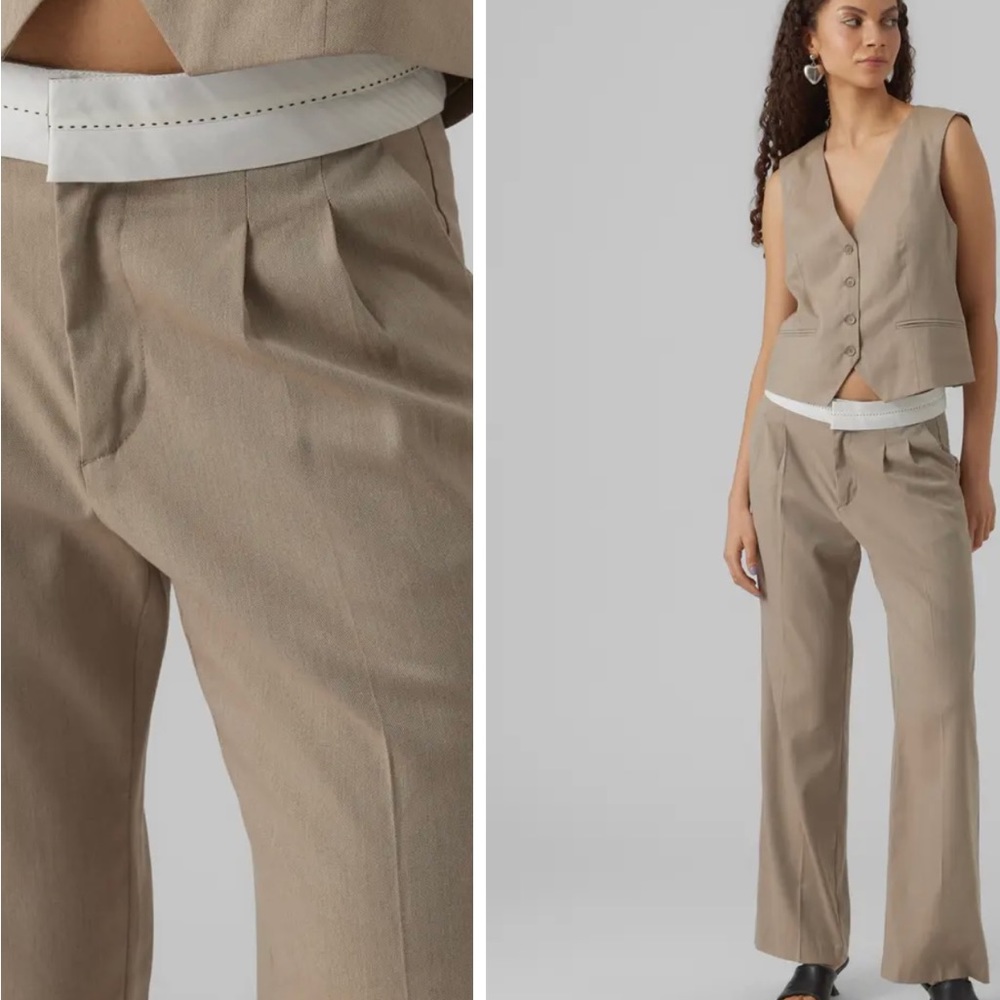 NWT Vero Moda beige trousers US6